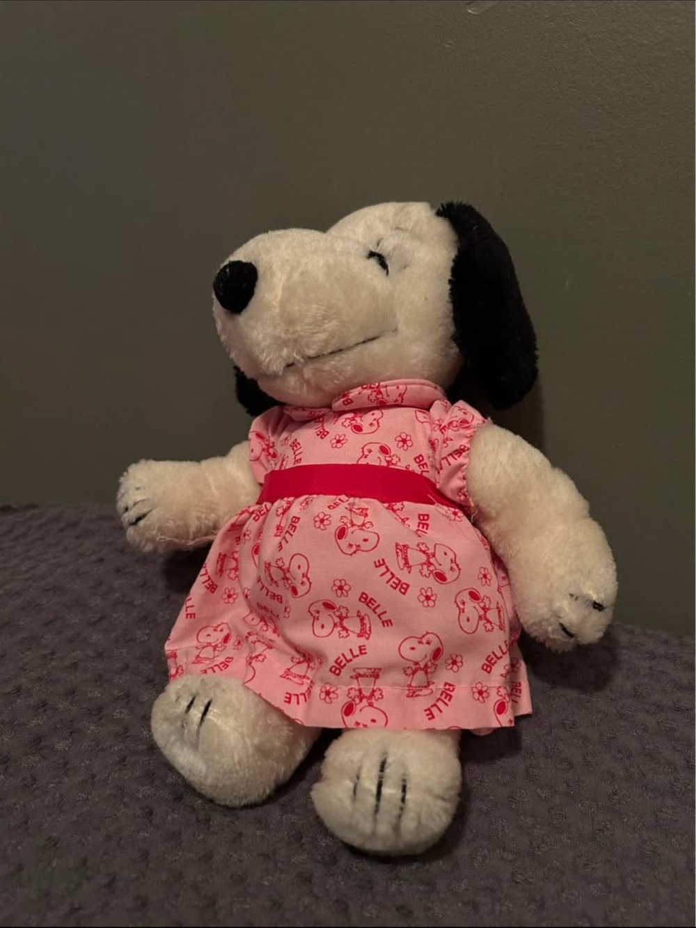 Vintage 1968 Peanuts Snoopy Sister (Belle) 10" Plush